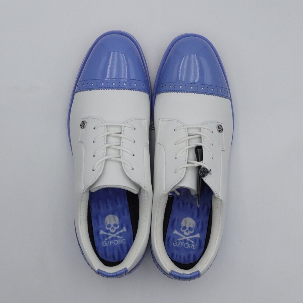 NEW G/FORE Women's Gallivanter Cap-Toe Golf Shoes G4LS22EF04-S/VIS Snow - Picture 4 of 9